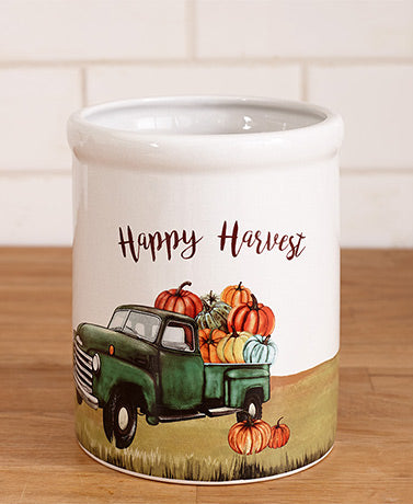 Happy Harvest Utensil Crock