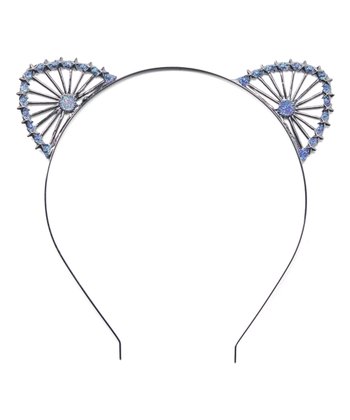 Blue Glitter Cat Ear Headband - Palo Verde Jewels