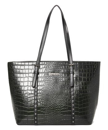 Black Croc Tote - Palo Verde Jewels