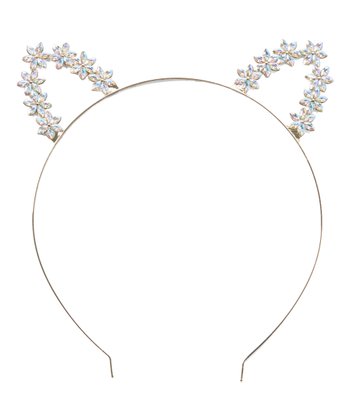 Jeweled Flower Cat Ear Headband - Palo Verde Jewels