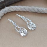 Sterling Silver Celtic Flame Earrings - Palo Verde Jewels