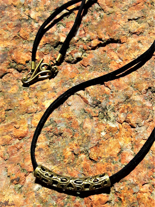 Brass Slide Necklace - Palo Verde Jewels