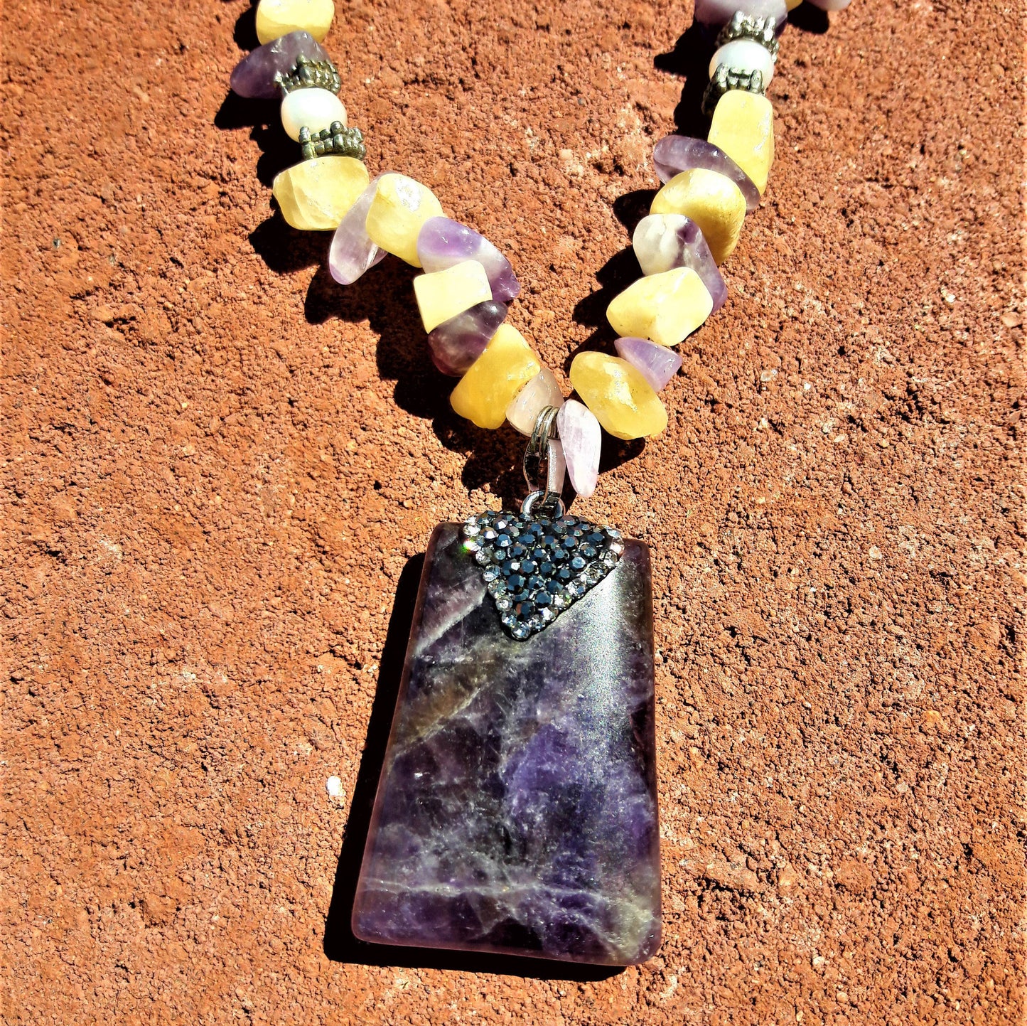 Amethyst & Austrian Crystals - Palo Verde Jewels