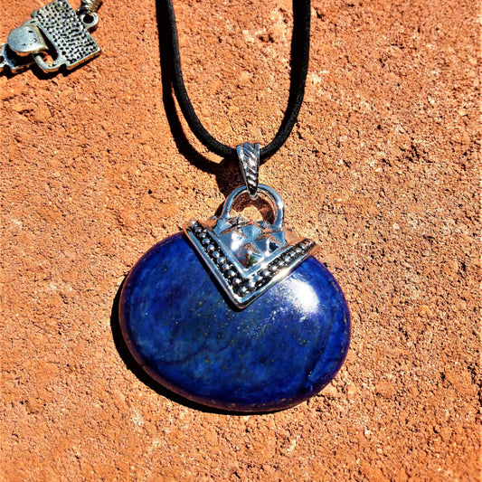 Blue Agate Pendant - Palo Verde Jewels