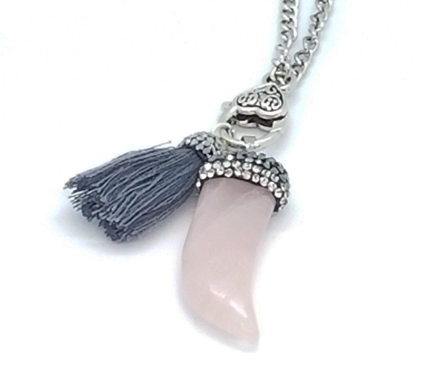 Rose Quartz Pendant Necklace - Palo Verde Jewels