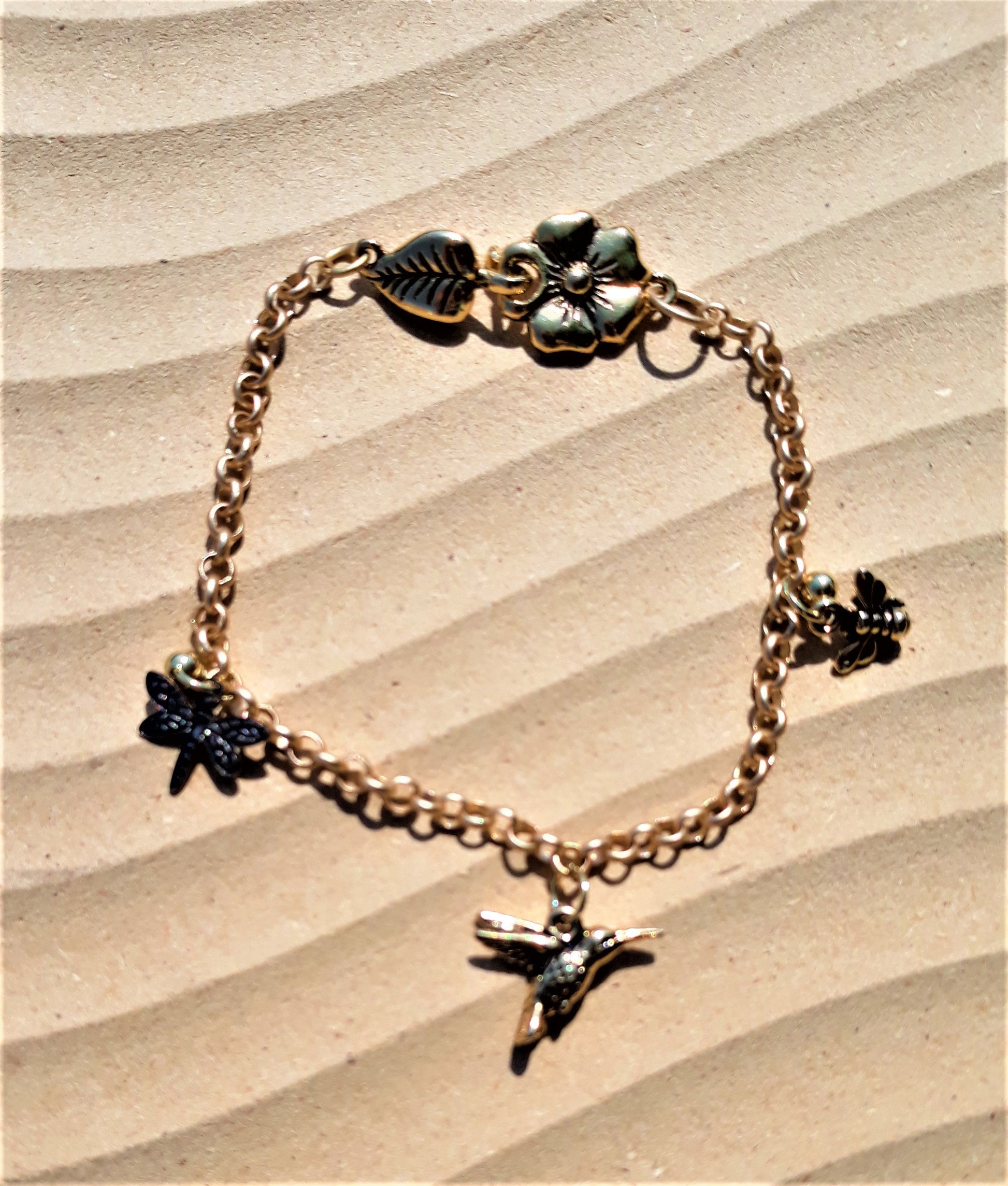 7 inch Satin Gold Plated Bracelet - Palo Verde Jewels