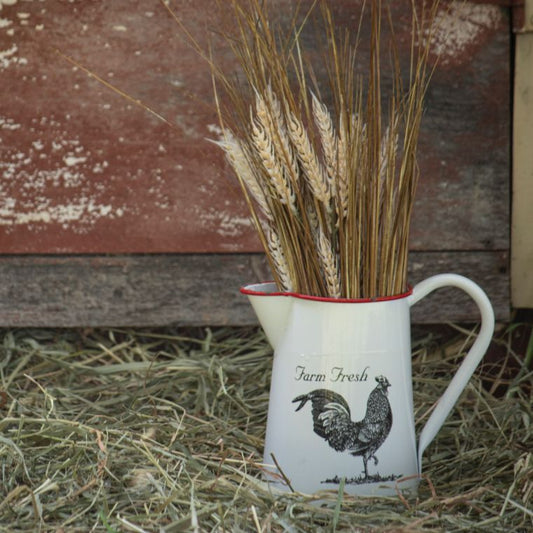 Enamel Rooster Pitcher