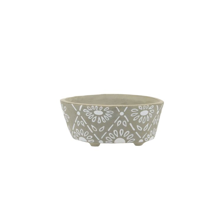 Bathtub Soap Dish Floral Gray